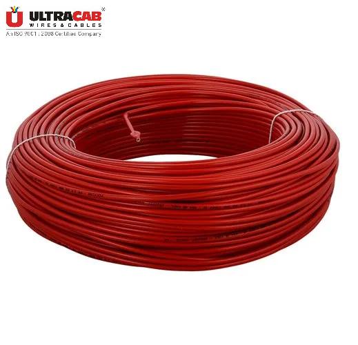 Ultracab 6 sqmm FRLS Electric Wire Red 90 m_2