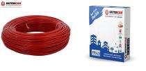 Ultracab 6 sqmm FRLS Electric Wire Red 90 m_0