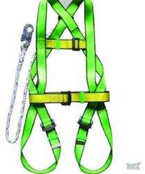 HEAPRO Polyester Full Body Harness Simple Hook Double Rope Safety Harness Large_0