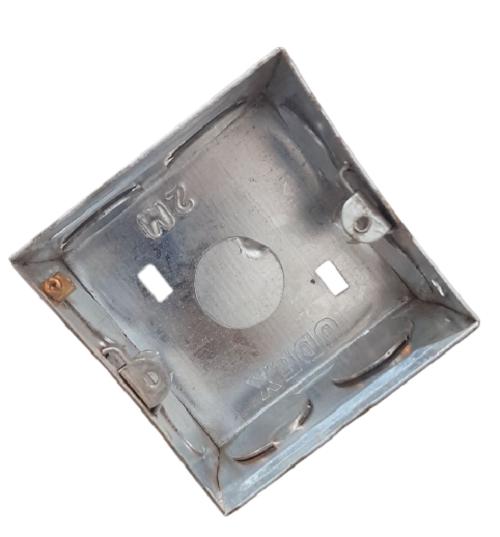 Black Horse Galvanized Iron 2 M Flush Metal Box_1