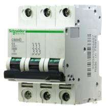 Schneider Electric C60HC302 Three Pole 2 A C Curve MCB_0