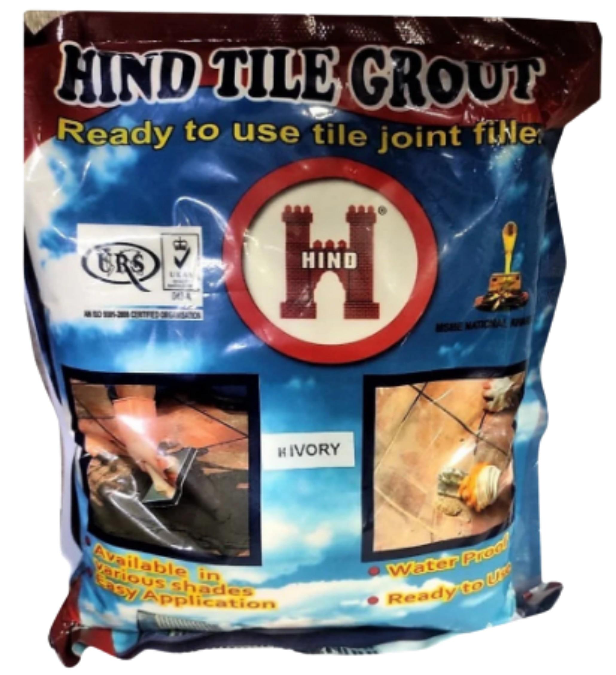 Buy HIND Vitrified Tile Grout 1 kg Polypack online at best rates in