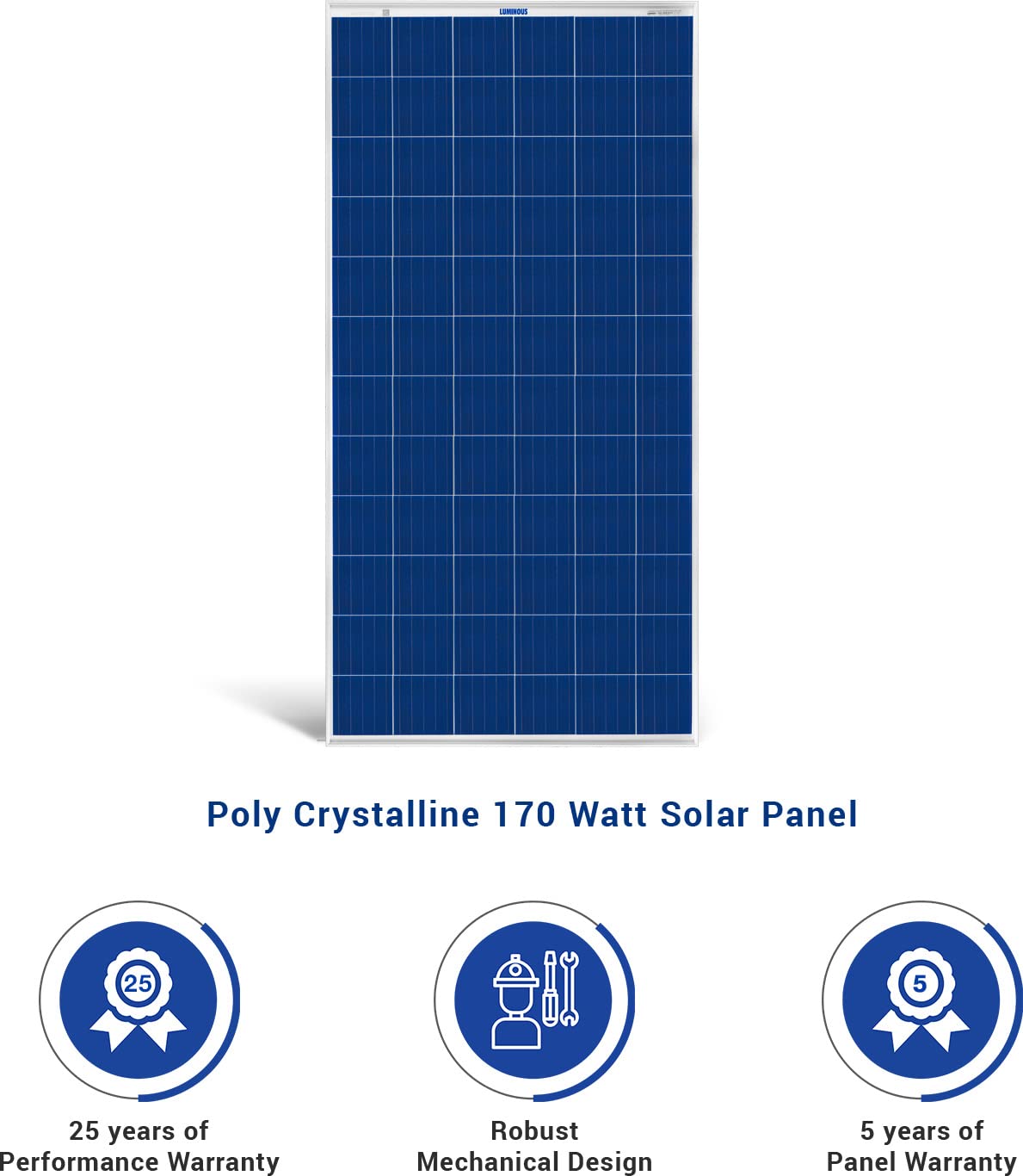 LUMINOUS 170 W Polycrystalline Solar Panel_1