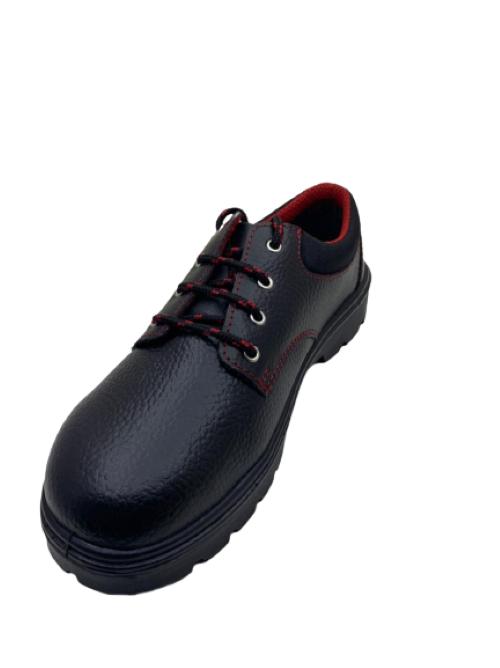 JAMA JS73 Real Leather Steel Toe Safety Shoes Black_1