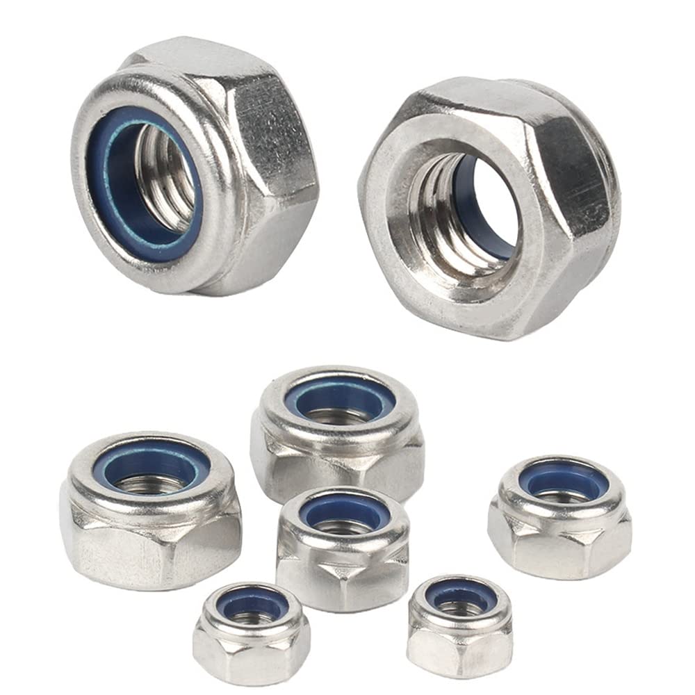 SEEKO FASTENERS M8 Hexagon Head Nuts Mild Steel 10 Polished DIN 980_1