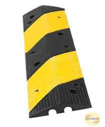 XL2 -2 Lane Cable and Wire Floor Protector Black and Yellow 40 inch_0