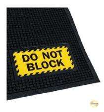 Floor Mats Scraper Polypropylene Fabric 1 ft x 1.5 ft x 22 mm Black_0