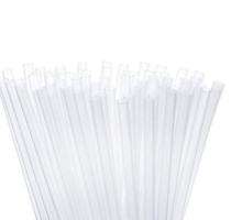 Straight Plastic Disposable Straws 9 inch White_0