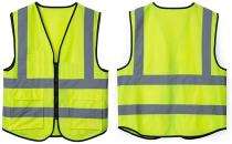 WeighTAJ Cotton, Polyester Safety Jackets Universal ZPGR Without Sleeves Green_0