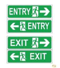 SAFENESS Direction Signages 7 x 10 inch Wall Acrylic_0