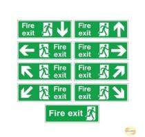 SAFENESS Fire Safety Signages 10 x 14 inch Wall Aluminium_0