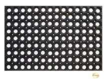 Floor Mats Anti-fatigue Natural Rubber 200 x 200 mm Black_0