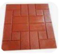 COSMOS Anti Skid 300 x 300 mm Brown Glossy Chequered Tile_0