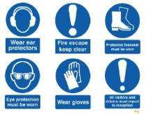 SAFENESS Safety Signages 7 x 10 inch Wall Aluminium_0