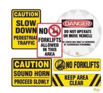 SAFENESS Safety Signages 14 x 20 inch Wall Aluminium_0