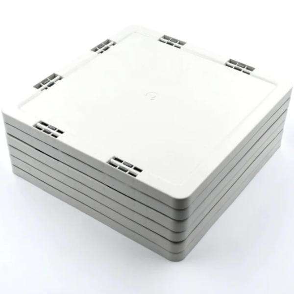 Deodap Plastic 4 Shelves Shoe Rack 2 kg 29 x 25 x 8 cm White and Green_2