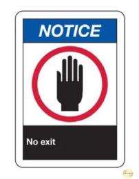 SAFENESS Safety Signages 7 x 10 inch Wall Acrylic_0