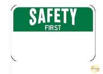 SAFENESS Safety Signages 7 x 10 inch Wall Acrylic_0
