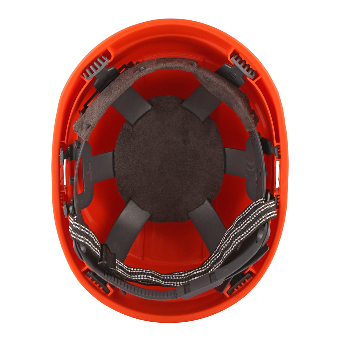 Karam Polyethylene Chrome Orange Air Ventilated Safety Helmets PN545_4