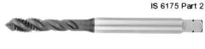 Totem 1/4 inch HSS-E PM Spiral Flute Tap FAB0205514 10 mm_0