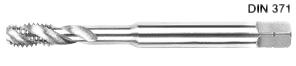 Totem 1/4 inch HSS-E Spiral Flute Tap FAB0204397 10 mm_0