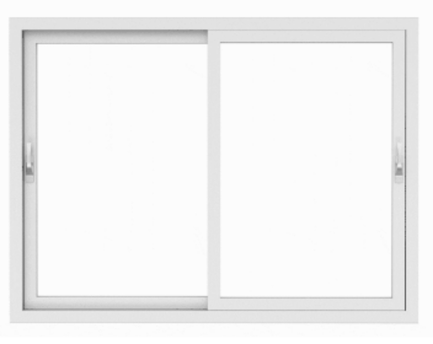 Buy GT Sliding 2 Track 2 Panel White uPVC Window 6 x 4 ft online at ...