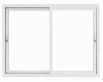 GT Sliding 2 Track 2 Panel White uPVC Window 6 x 4 ft_0