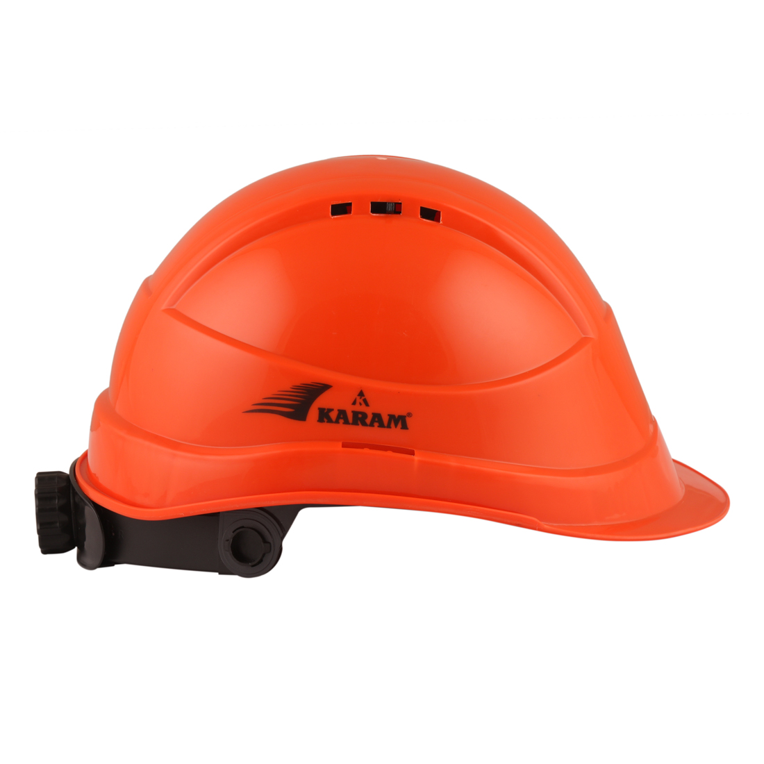 Karam Polypropylene Copolymer Chrome Orange Air Ventilated Safety Helmets PN542_2
