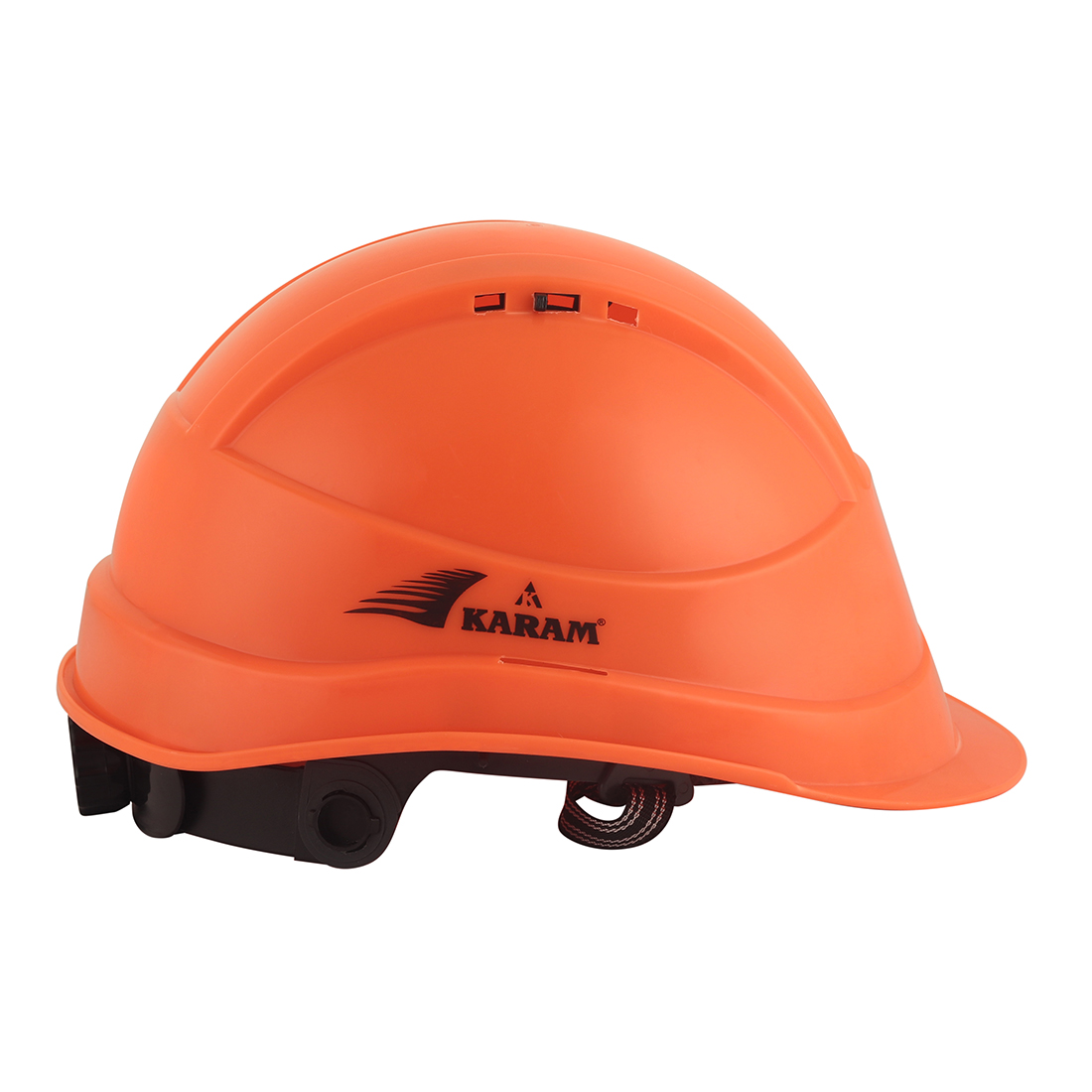 Karam Polypropylene Copolymer Fluorescent Orange Air Ventilated Safety Helmets PN542_2