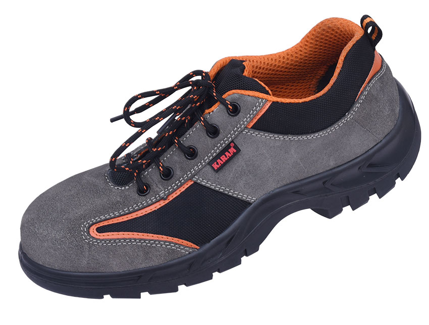 Karam FS 69 Leather Steel Toe Safety Shoes Grey_0