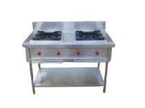 ME ICR-2 2 Burner Commercial Gas Stove Mild Steel Silver_0