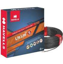 HAVELLS 1 sqmm HRFR Electric Wire Black 90 m_0