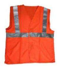 PVC Safety Jackets L Without Sleeves Orange_0