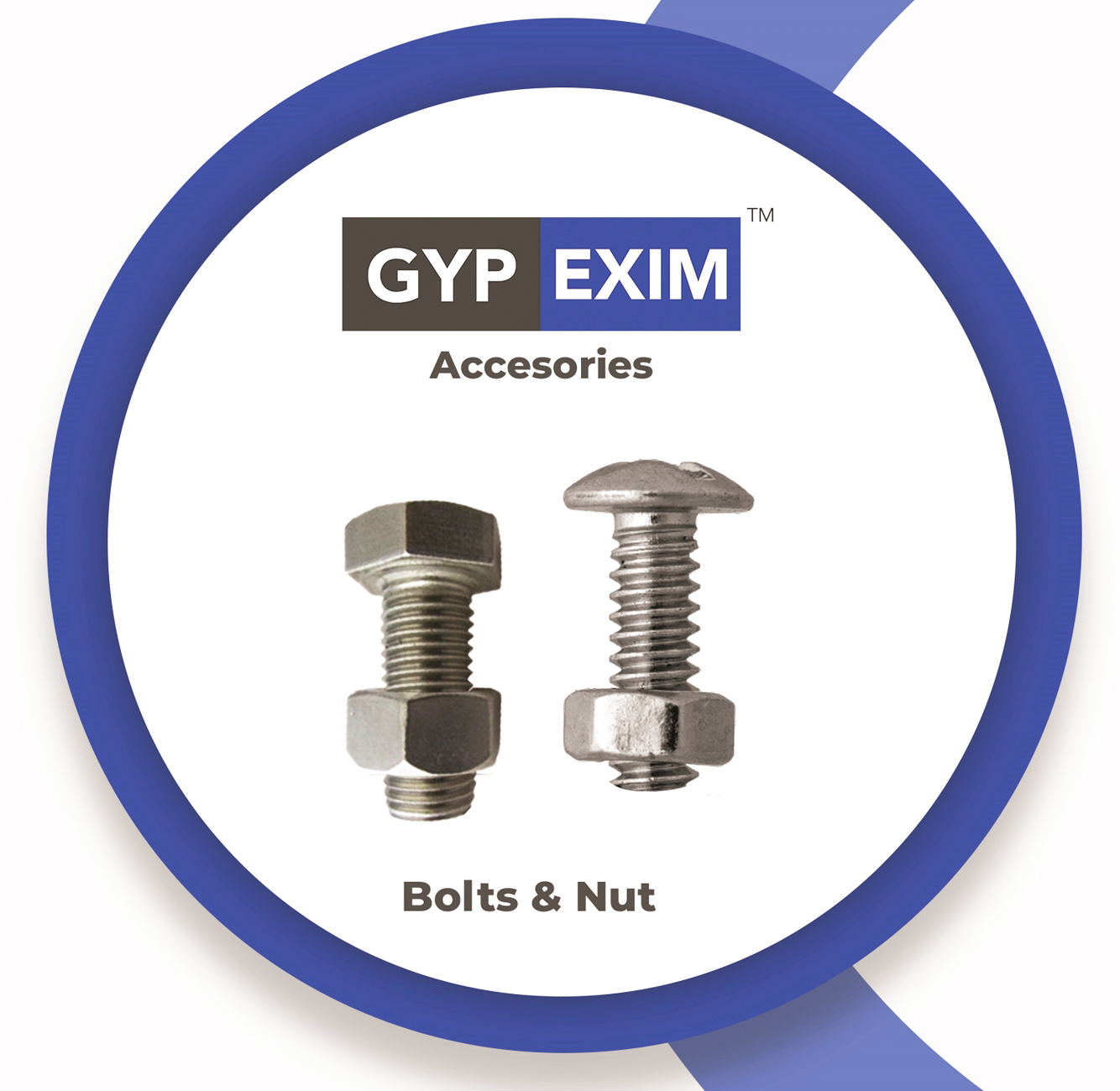 GYPEXIM M4 Stainless Steel Hexagon Head Bolts 3.6 12.7 mm ISO 9001:2008_1