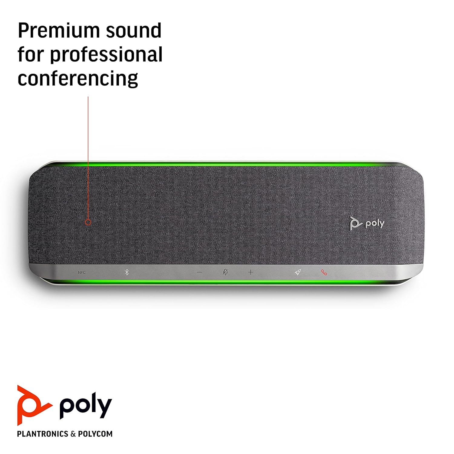 Poly Audio Conferencing System SYNC60 Wireless MP3, WAV 2 37 x 122 x 394 mm_1