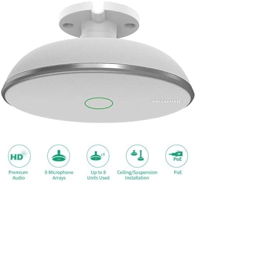 Yealink Audio Conferencing System VCM38 Wireless MP3, WAV 2 127.3 x 127.3 x 66.3 mm_1