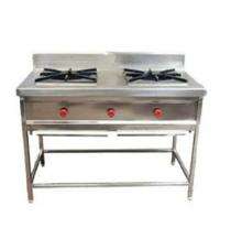 SK02 Two Burner Commercial Gas Stove Stainless Steel Silver_0