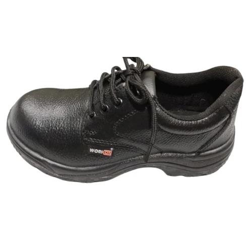 Workon 106 Runner Leather Steel Toe Safety Shoes Black_1