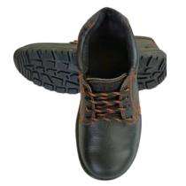 Workon 103 Power RG Leather Steel Toe Safety Shoes Black_0