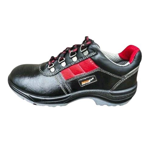 Workon 108 Walker Real Leather Steel Toe Safety Shoes Black_1