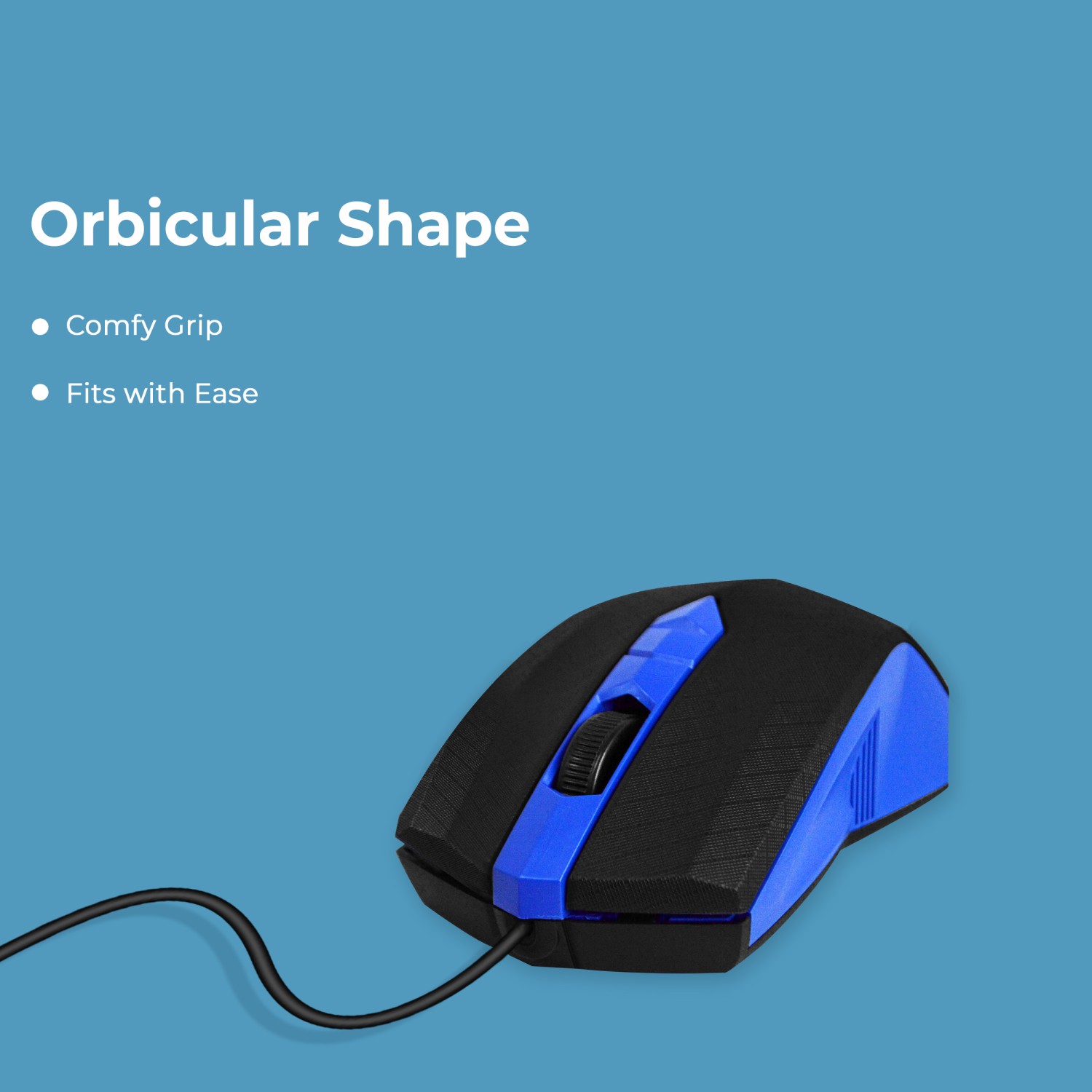Foxin Mouse SMART BLUE Wired Optical 9 x 6 x 3 cm_3