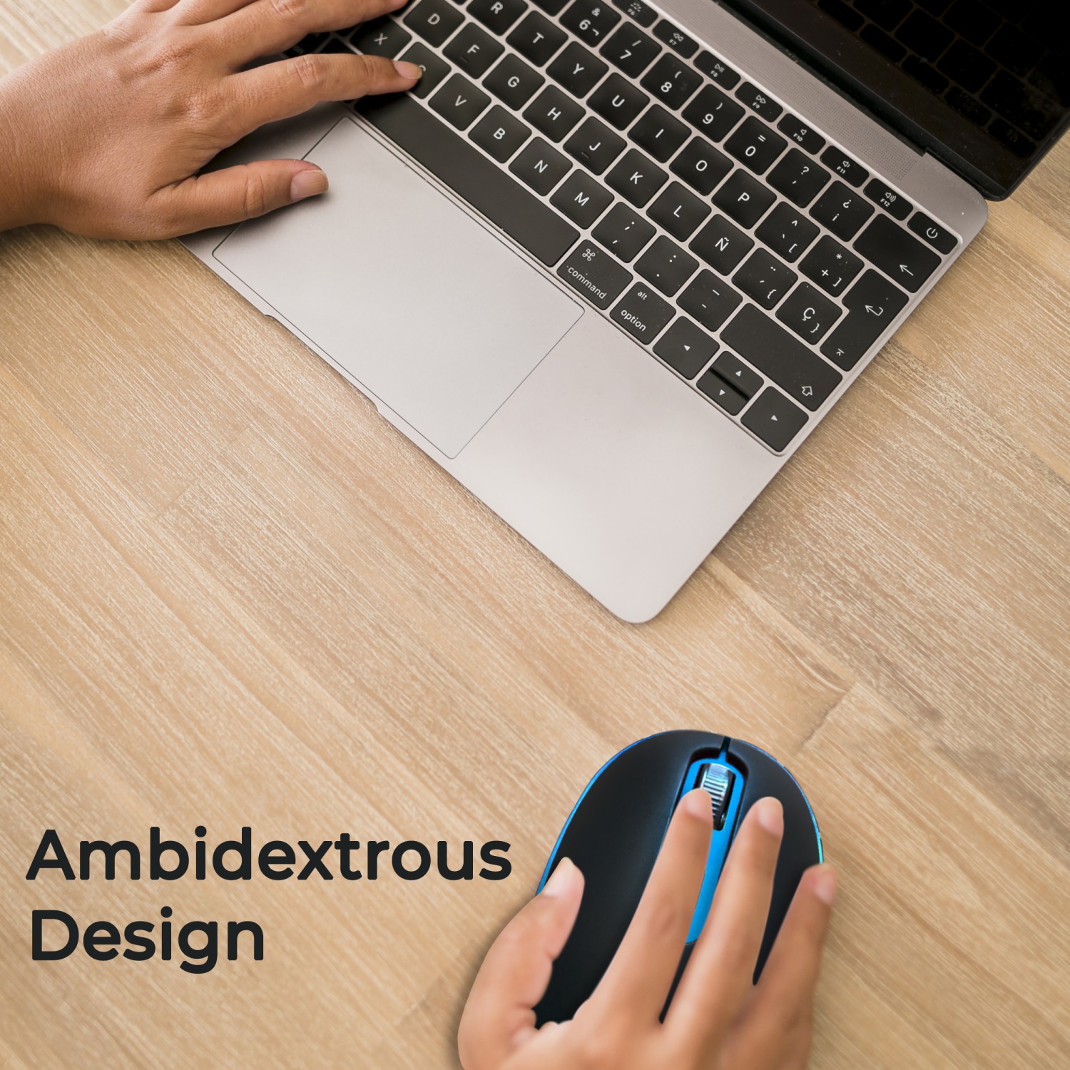 Foxin Mouse FWM 9099 ELITE BLUE Wifi Optical 19 x 13 x 4 cm_3