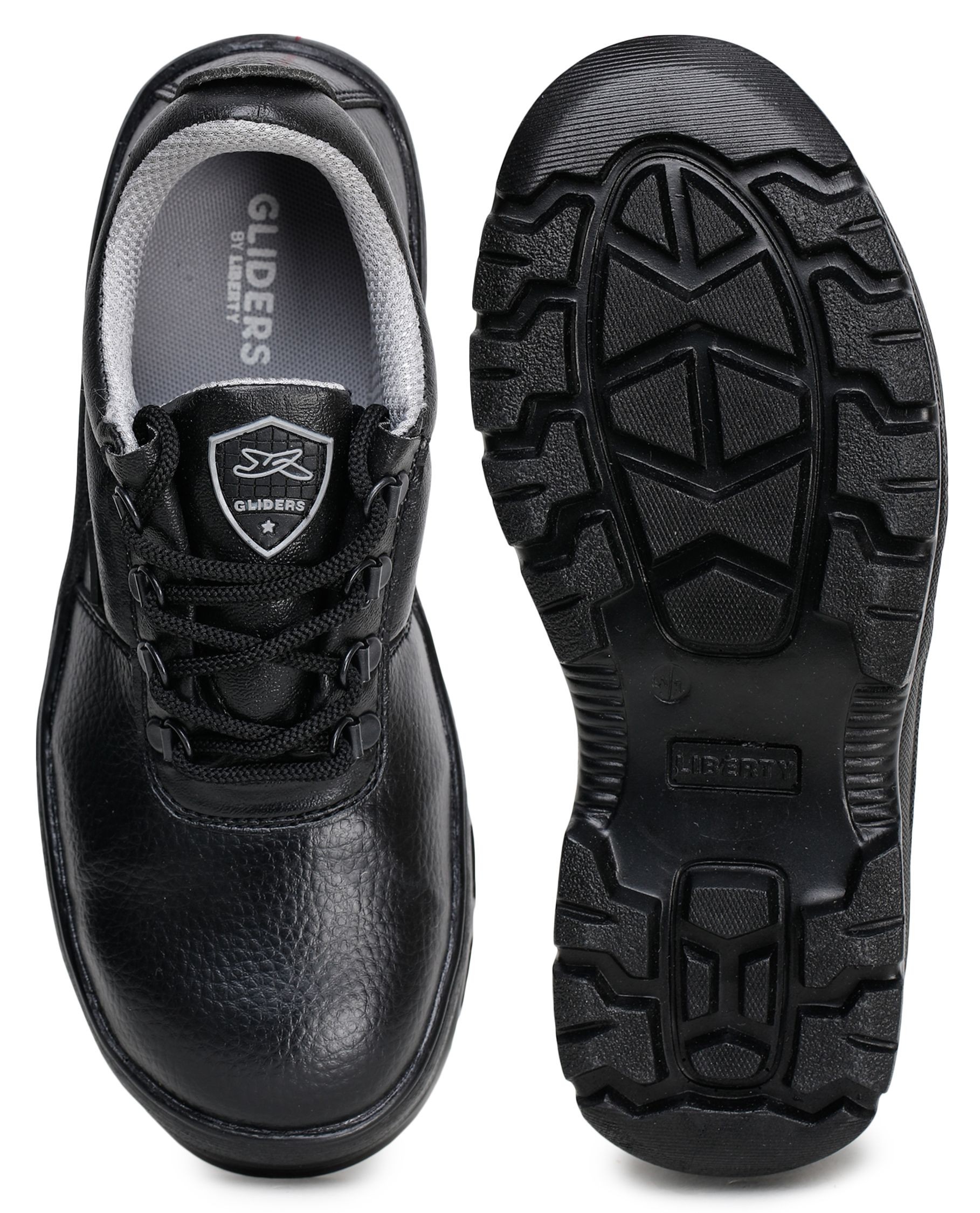 FREEDOM by LIBERTY ROUGHTER-S PU CFB Steel Toe Safety Shoes Black_3