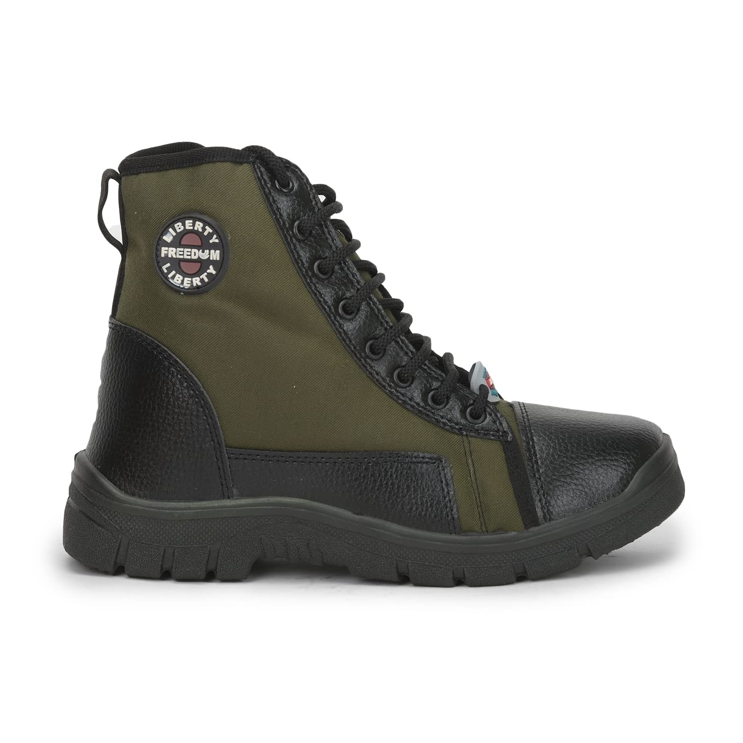 FREEDOM by LIBERTY FOREST-22 Canvas Safety Shoes Green_1