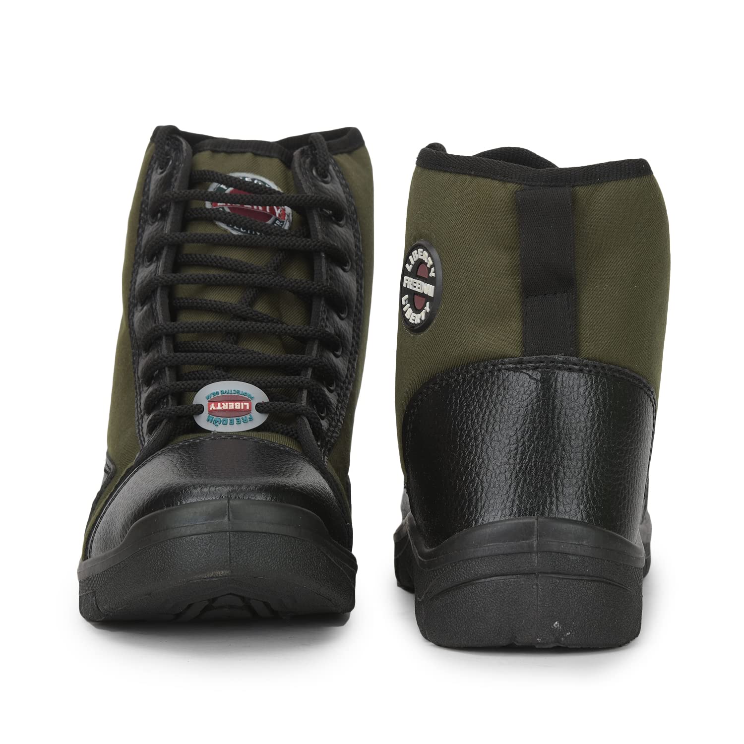 FREEDOM by LIBERTY FOREST-22 Canvas Safety Shoes Green_2