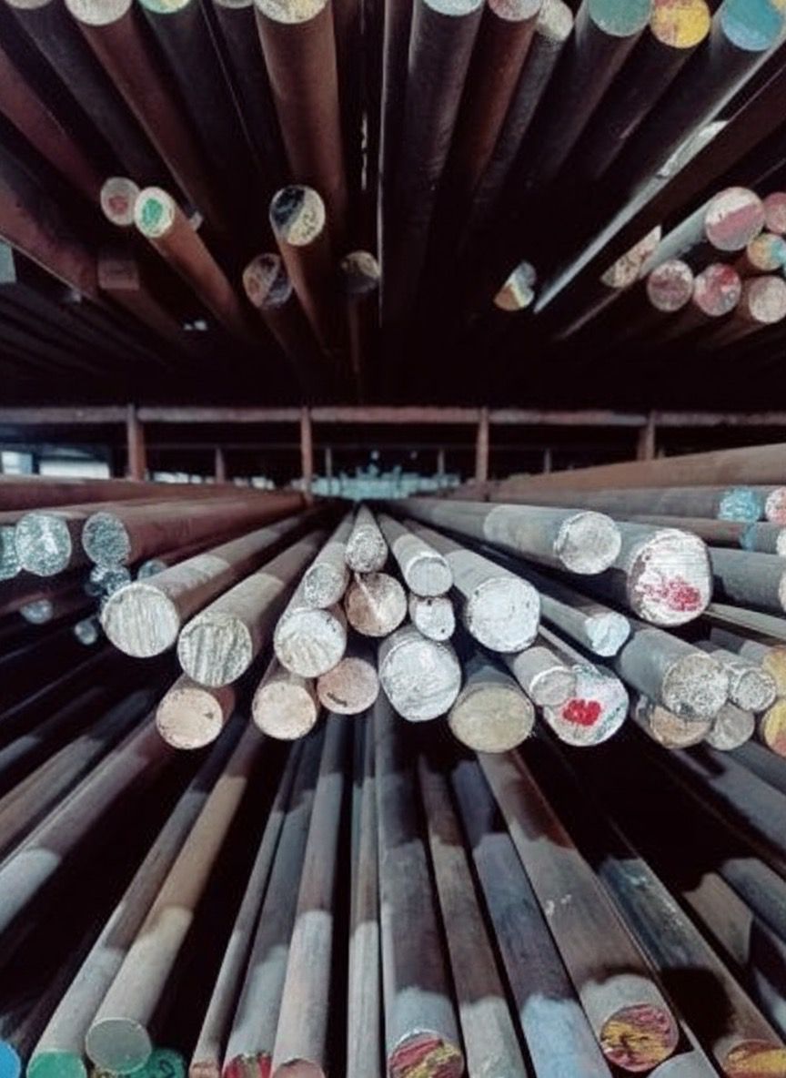 ALMAS 40 mm Round Carbon Steel Bar EN 8 3 m Black_1