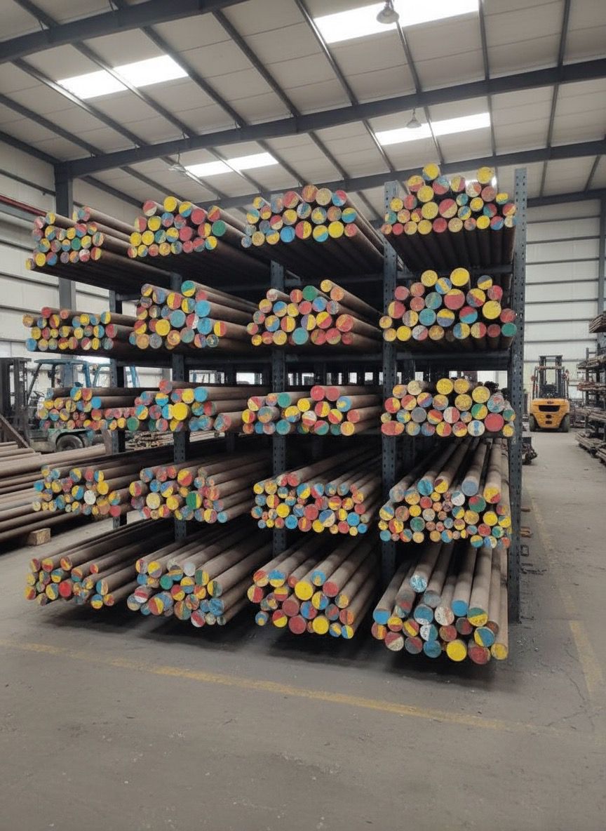 ALMAS 40 mm Round Carbon Steel Bar EN 8 3 m Black_2