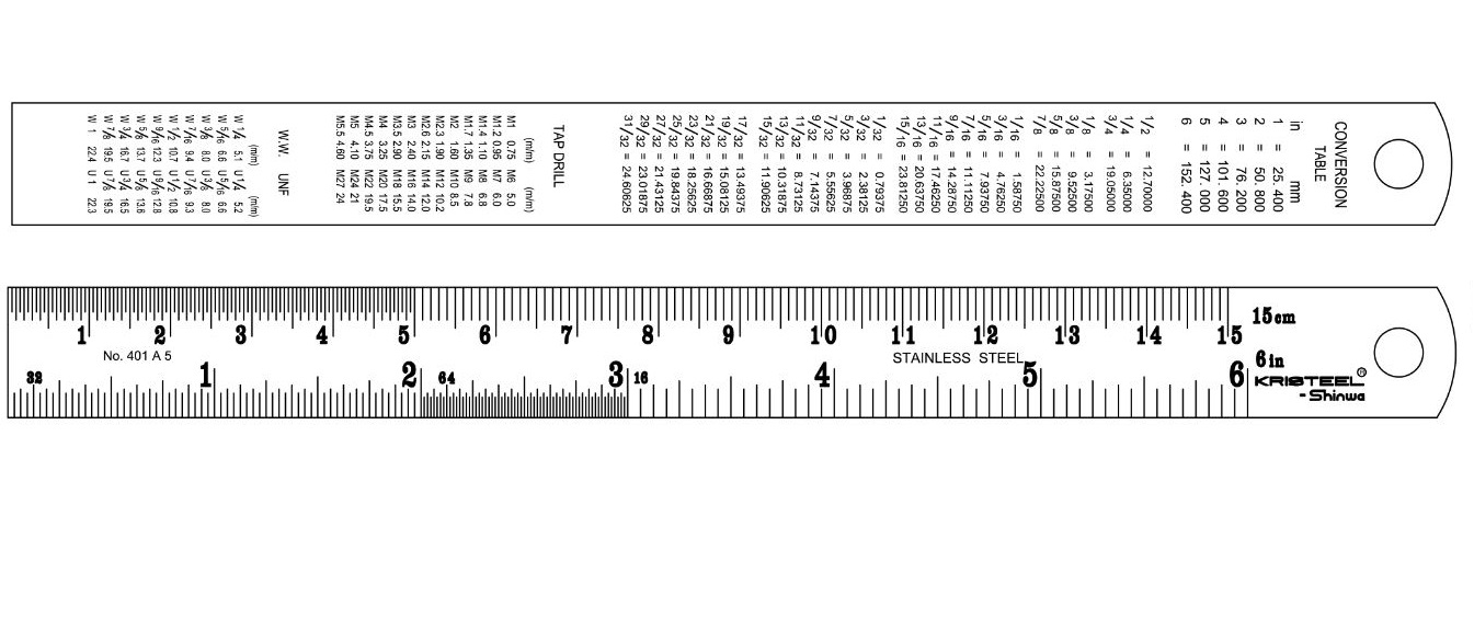 KRISTEEL Semi-Flexible 15 mm Steel Rule 401A5_1
