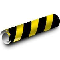 SAFENESS Industrial Caution & Warning Vinyl Self Adhesive Label 110 x 50 mm Yellow and Black_0