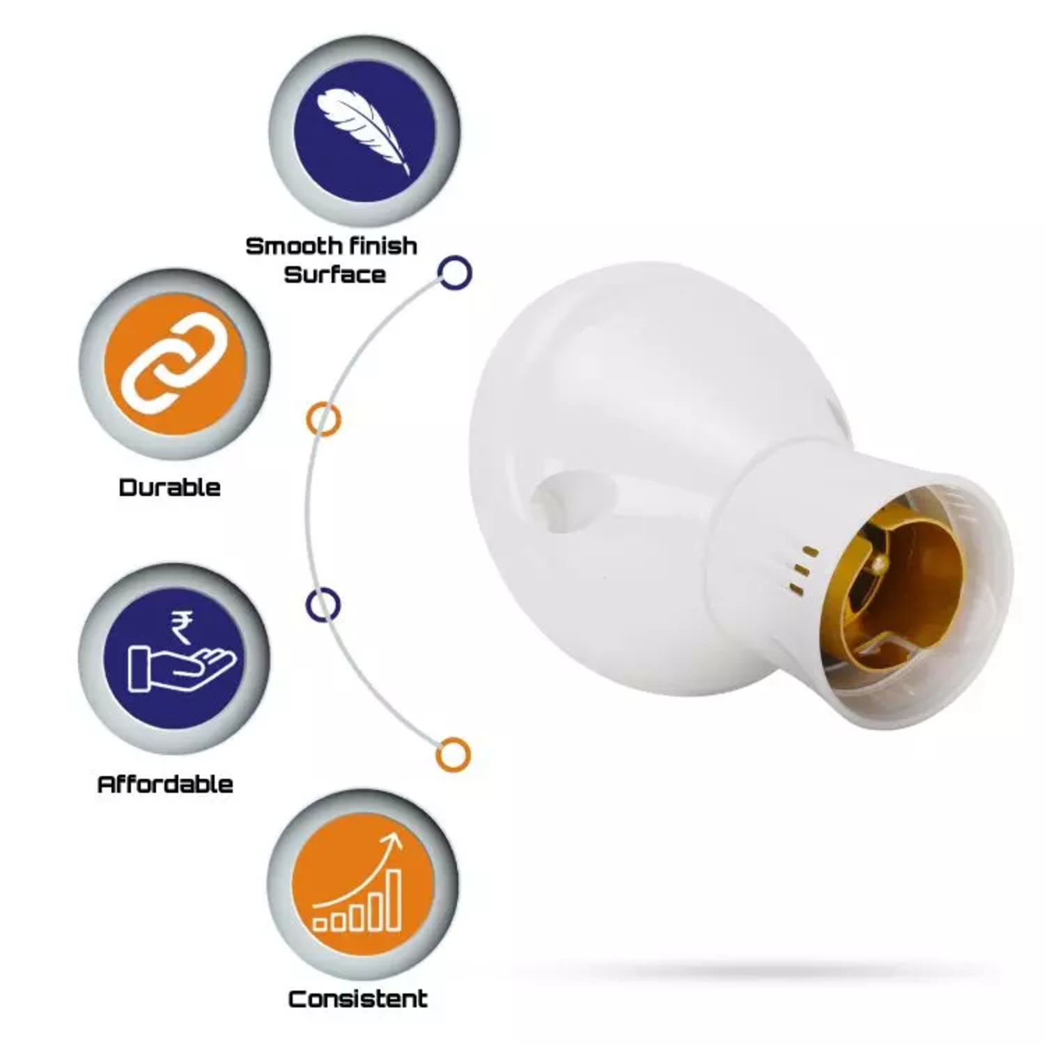 CONA Plastic Bulb Holders Electrical Holder_1